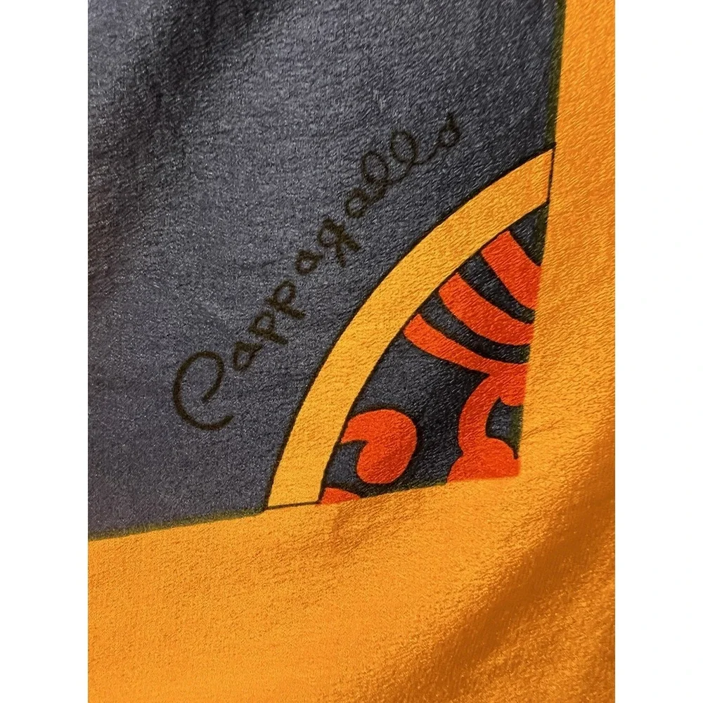Vintage Pappagallo 100% Silk Medallion Print Scarf